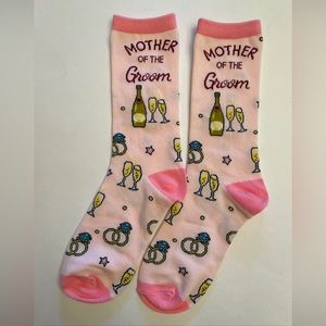 Mother of the Groom Socks; New WOT; Fit shoe sizes 6 to 10